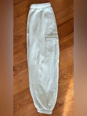 Aritzia SWEATFLEECE Cargo Joggers Mega fit in creamy mint